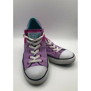 Converse All Star Shoe Girls Junior Size 5 656086F Pink and Purple